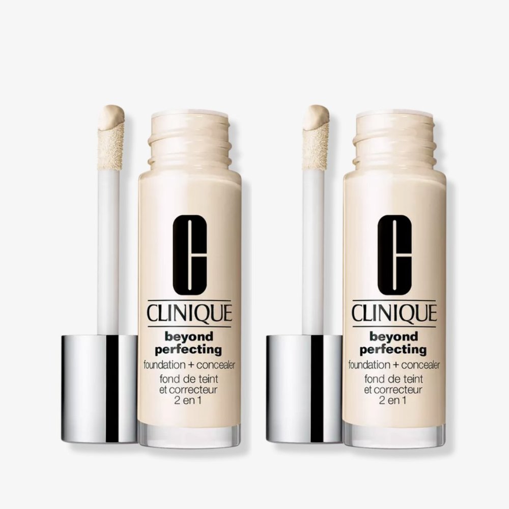 2X Clinique Beyond Perfecting Foundation + Concealer CN 0.5 Shell VF NIB